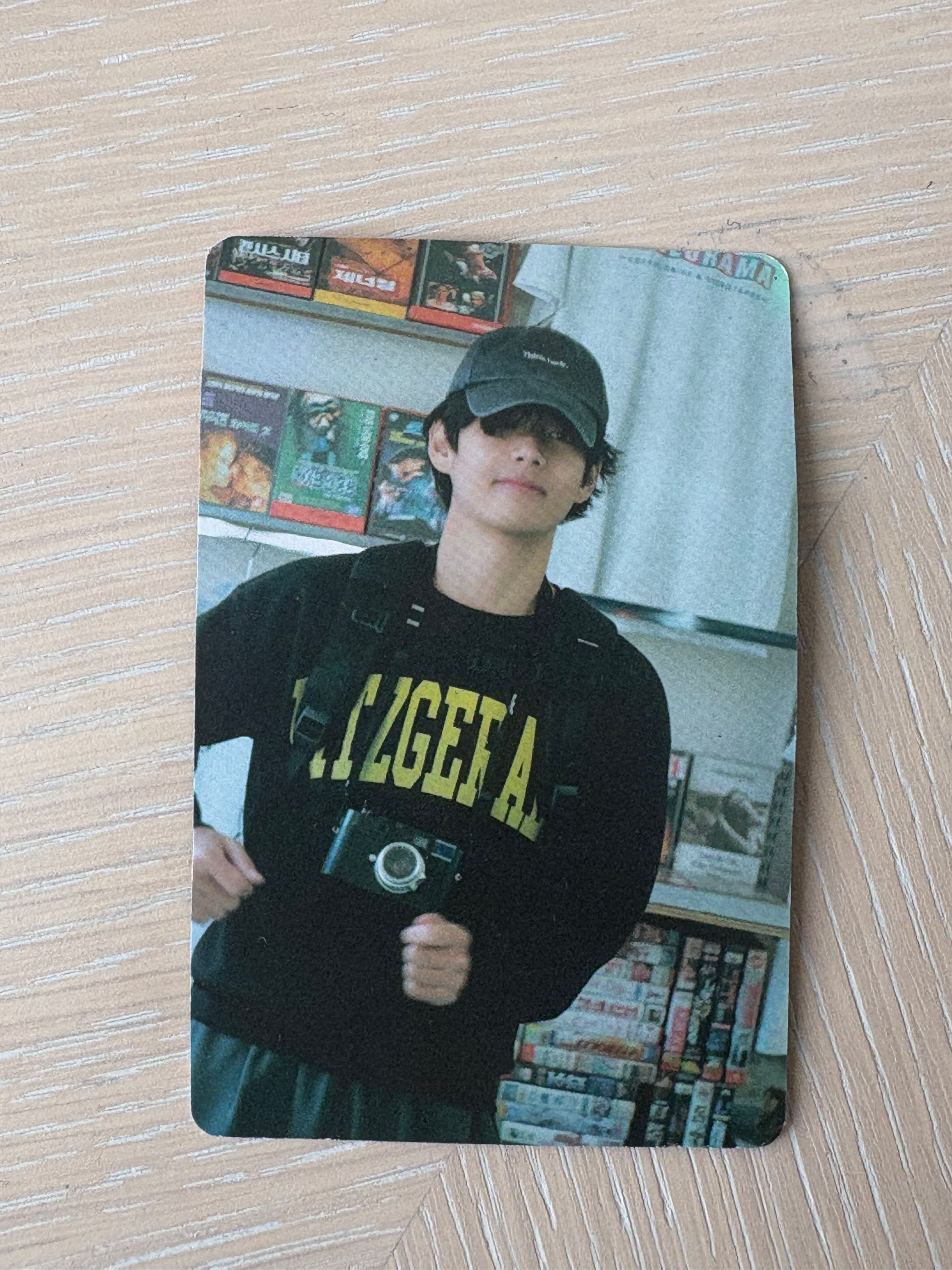 Seller's proof photo of the card